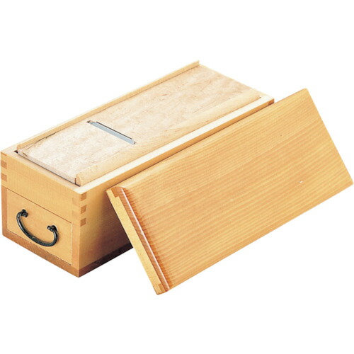 エムテートリマツ　三）０１００４木製カツ箱いろり端　上物　【品番：006049001】