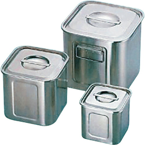 エムテートリマツ　ＵＫ１８?８深型角キッチンポット１９．５ｃｍ手付　【品番：007015009】