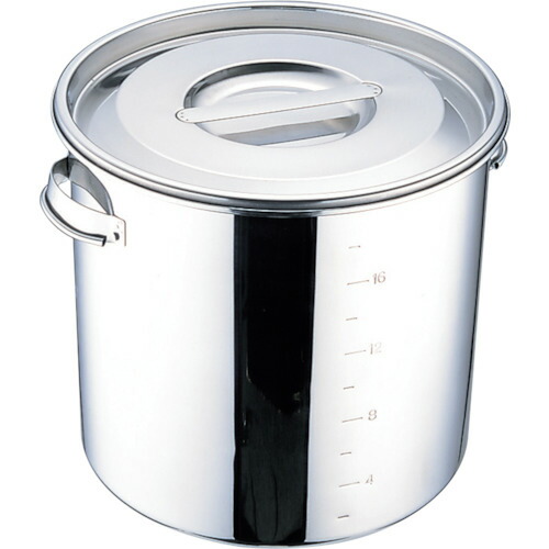 エムテートリマツ　ＵＫ丸深型キッチンポット目盛付２８ｃｍ　【品番：007616010】