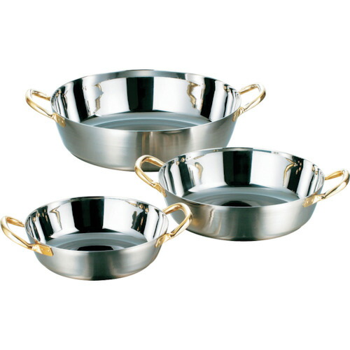 エムテートリマツ　ＡＧステンレス揚鍋ＩＨ対応　２７ｃｍ　【品番：008724027】