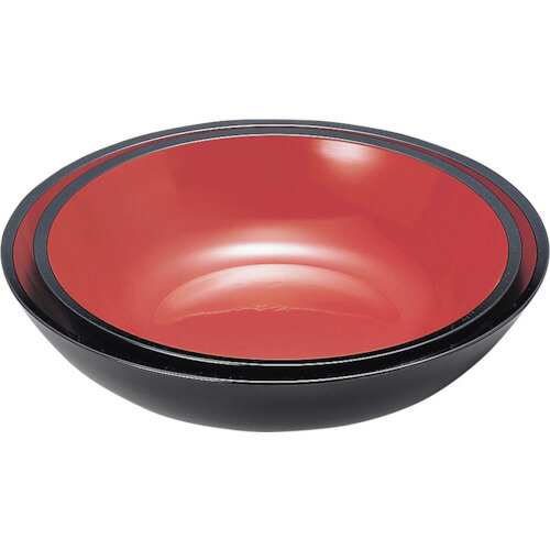 エムテートリマツ　こね鉢黒内朱尺８　４５０２２２７０　【品番：010814007】