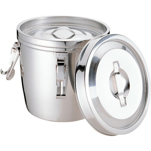 エムテートリマツ　ＭＴ１８?８二重汁食缶　クリップ付　両手式　１４Ｌ　【品番：012316003】