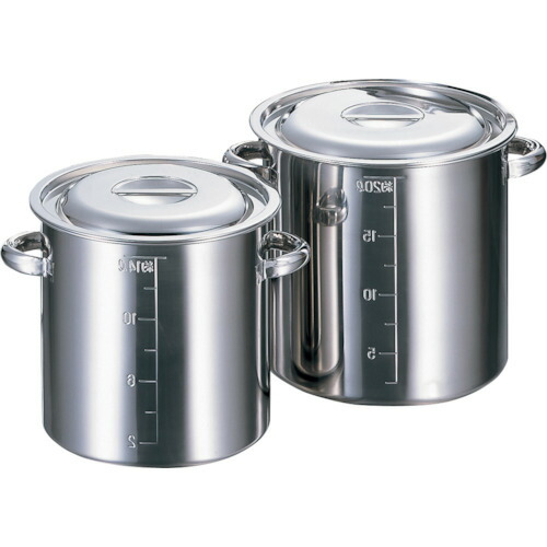 エムテートリマツ　ＡＧ１８?８目盛付寸胴鍋２７ｃｍ手付　【品番：013367027】