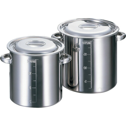 エムテートリマツ　ＡＧモリブデン目盛付寸胴鍋３３ｃｍ　２６．０Ｌ　【品番：013370033】