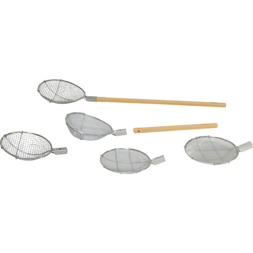 エムテートリマツ　抗菌角柄・スクイ網丸型絹目（４０メッシュ）φ２４０　【品番：013659005】