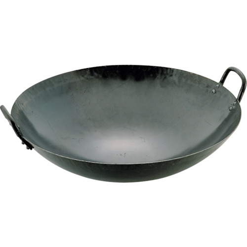 エムテートリマツ　山田　鉄打出　中華鍋（板厚１．２ｍｍ）４２ｃｍ　【品番：017002005】