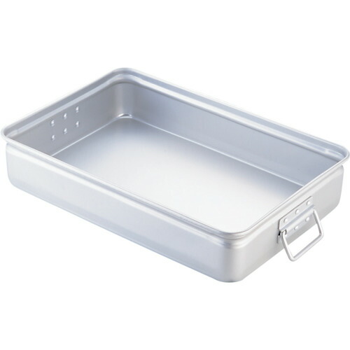 エムテートリマツ　アカオアルミ手付番重（大）８０ｍｍ　【品番：026036007】