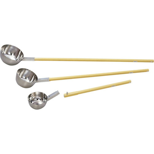 エムテートリマツ　抗菌角柄用１８?８ひしゃく２１ｃｍ（頭部のみ）　【品番：027310003】