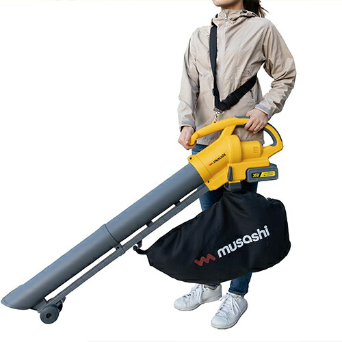 ムサシ　ｍｕｓａｓｈｉ　充電式ブロワバキューム　【品番：BV-9400】_2