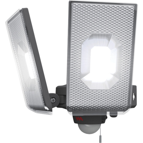 ムサシ　ｍｕｓａｓｈｉ　１２．５Ｗ×２灯スライド型　ＬＥＤセンサーライト　【品番：LED-AC2050】