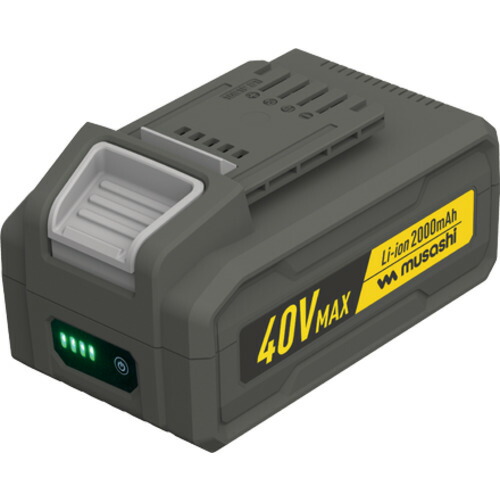 ムサシ　ｍｕｓａｓｈｉ　Ｌｉ−ｉｏｎ４０Ｖ　ＭＡＸバッテリー２０００ｍＡｈ　【品番：LIB-40】 9,307円