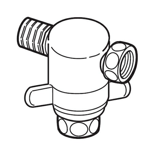 ナニワ製作所 食器洗い乾燥機・整水器用2分岐コック 【品番：NS-K6】の