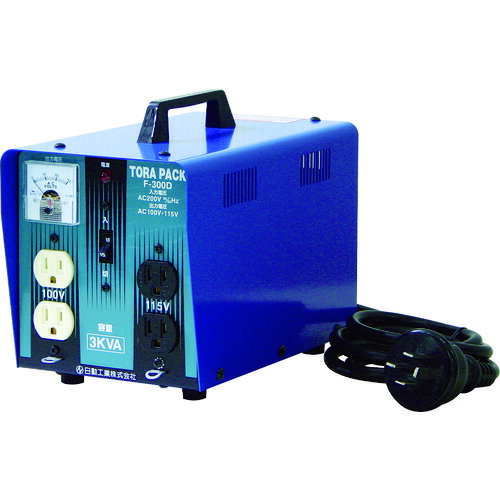 日動工業　ニュートラパック降圧専用器　３ＫＶＡ　定格電流３０Ａ　【品番：F-300D】
