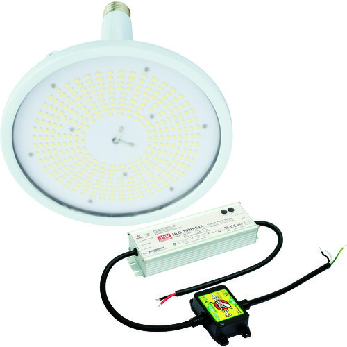 日動工業　ハイスペックハイディスク１００Ｗ　電源装置外付け型　昼白色　口金式　ワイド　【品番：L100V2-E39-HW-50K-N】
