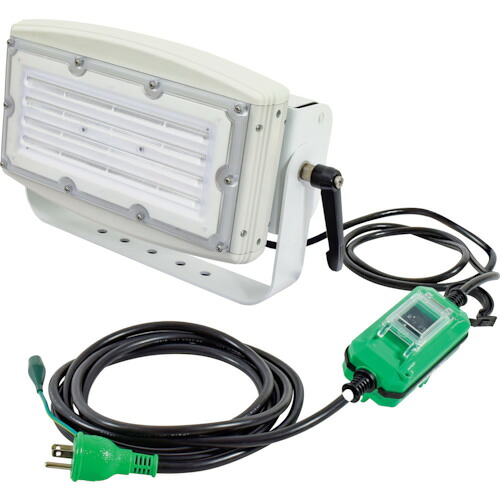 日動工業　スクエアライト１００Ｗ　電源装置一体型　昼白色　調光式　【品番：LEIS-100DIM-JW-50K】