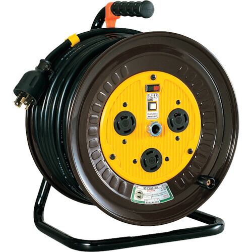 日動工業　三相２００Ｖドラム　ロック（引掛）式コンセントドラム（屋内型）　２０ｍ　【品番：ND-E320L-20A】
