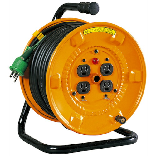 日動工業　電工ドラム　１００Ｖ　アース付　抜け止め式　２０ｍ　【品番：NNP-E24N】