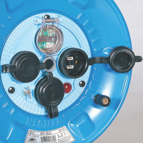 日動工業　電工ドラム　屋外型　アース付　漏電保護専用ブレーカ付　２０ｍ　【品番：NPW-EB23】_1