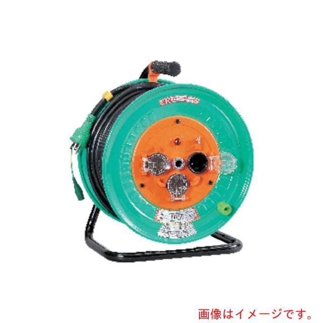 日動工業　電工ドラム　防雨防塵型１００Ｖドラム　アース付　３０ｍ　ＳＶＣＴ　３．５×３　【品番：NW-E33F】