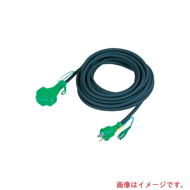 日動工業　スタミナトリプルポッキン延長コード　アース付　２０ｍ　黒　【品番：PPTF-20E】
