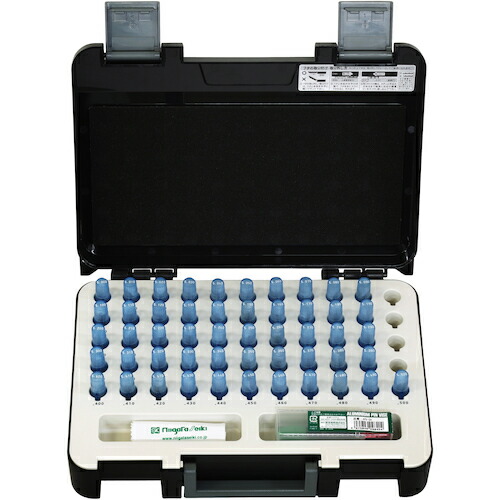 新潟精機　SK　メンテナンスライン付ピンゲージセット　ＡＭＬシリーズ　＋−公差　５．００〜５．５０ｍｍ（０．０１ｍｍとび計５１本）　【品番：AML-5A】