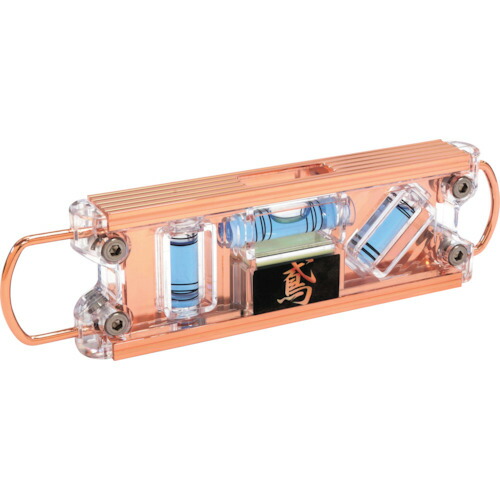 【メール便対応】新潟精機　SK　水平器　鳶レベルＰＲＯ　ピンクゴールド　【品番：ED-TBPPGBL】
