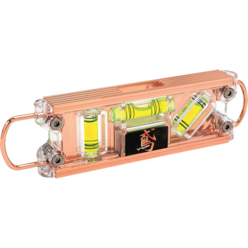 【メール便対応】新潟精機　SK　水平器　鳶レベルＰＲＯ　ピンクゴールド　【品番：ED-TBPPGG】