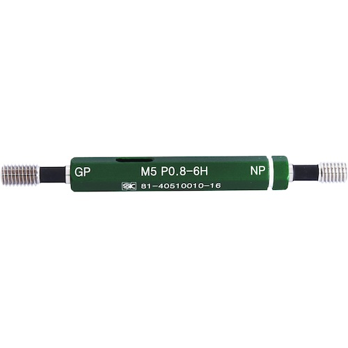 【メール便対応】新潟精機　SK　限界ねじプラグセット検査用　ＩＳＯ導入ＪＩＳ規格　Ｍ５ｘＰ０．８−６Ｈ　【品番：GPNP-0508I】