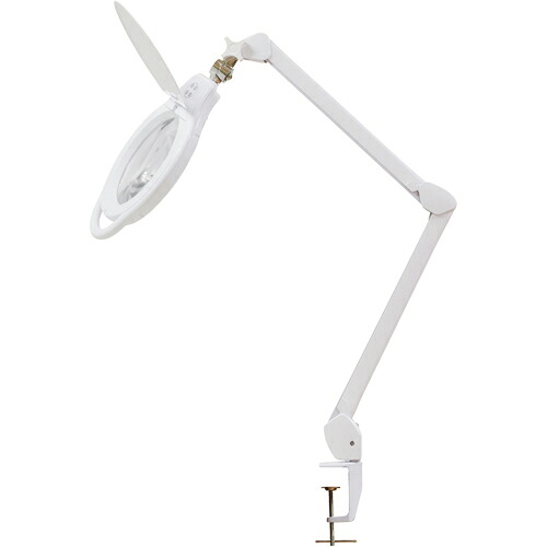 新潟精機　SK　アーム式ＬＥＤ拡大鏡　調色機能付　無段階調光機能付　２倍　Φ１７２ｍｍ　【品番：LS2-175ADT】