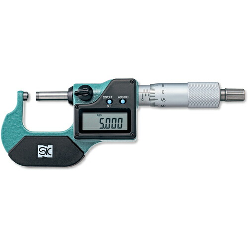 新潟精機　SK　デジタル片球面マイクロメータ　測定範囲０〜２５ｍｍ　【品番：QEM296-25T】