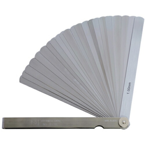 【メール便対応】新潟精機　SK　スキマゲージ　シクネスゲージ　１５０ＭＺ　１５０ｍｍ　２５枚　厚さ０．０３〜１．００ｍｍ　【品番：150MZ】