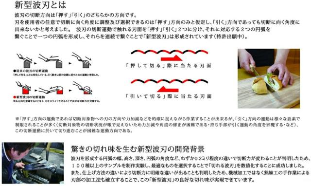 富田刃物　仁作　波刃ナイフ 大 360　【品番：No.3020】_2