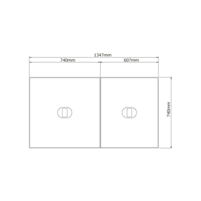 ノーリツ　取っ手付き断熱ふろふた （ FD-SYB1678RT-WH / SB KHH ）　【品番：KHHSH05】