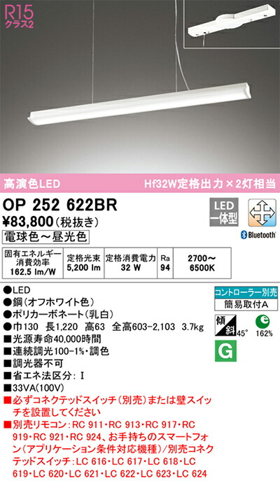 オーデリック　ペンダントライト　【品番：OP 252 622BR】_1