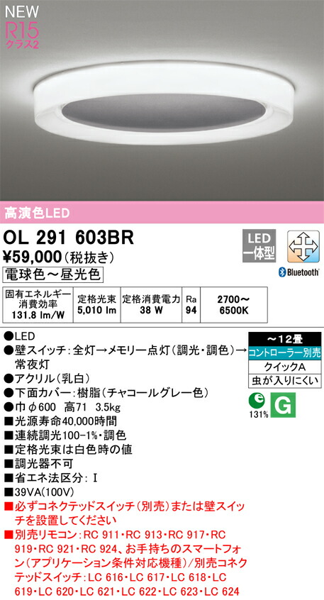オーデリック　シャンデリア　【品番：OL 291 603BR】_1