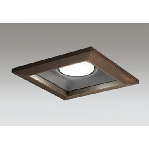 オーデリック　ダウンライト GX53 角型 白熱灯器具 100W 埋込穴150 木枠ベースダウン 非調光 昼光色　ブラック　【品番：OD 361 330NDR】