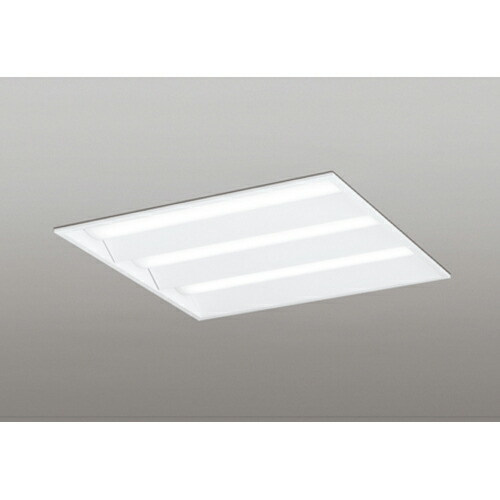 オーデリック　ベースライト LED-SQUARE FHP 45W×3灯 埋込型 600 ルーバー無 非調光 白色　【品番：XD 466 017P1C】