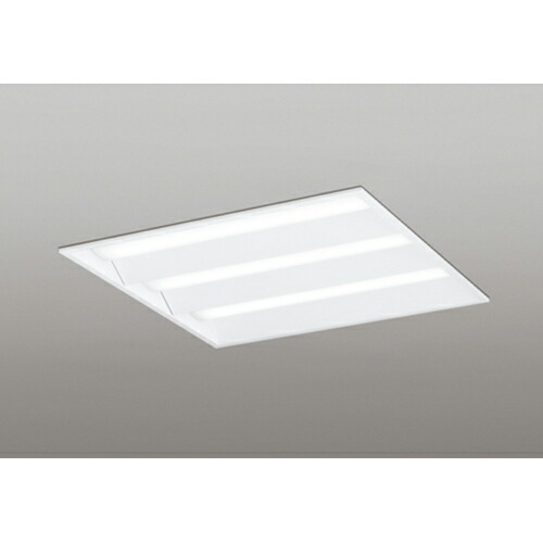 オーデリック　ベースライト LED-SQUARE FHP 45W×3灯 埋込型 600 ルーバー無 非調光 温白色　【品番：XD 466 017P1D】