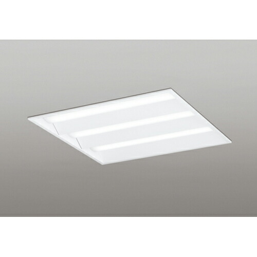 オーデリック　ベースライト LED-SQUARE FHP 45W×4灯 埋込型 600 ルーバー無 非調光 白色　【品番：XD 466 017P2C】