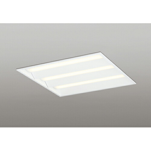 オーデリック　ベースライト LED-SQUARE FHP 45W×3灯 埋込型 600 ルーバー無 LC調光 電球色　【品番：XD 466 018P1E】