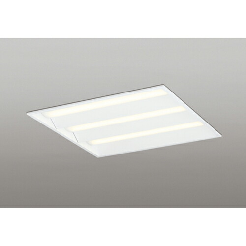 オーデリック　ベースライト LED-SQUARE FHP 45W×4灯 埋込型 600 ルーバー無 LC調光 電球色　【品番：XD 466 018P2E】