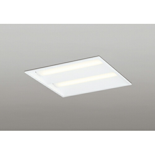 オーデリック　ベースライト LED-SQUARE FHP 32W×4灯 埋込型 450 ルーバー無 LC調光 電球色　【品番：XD 466 020P2E】