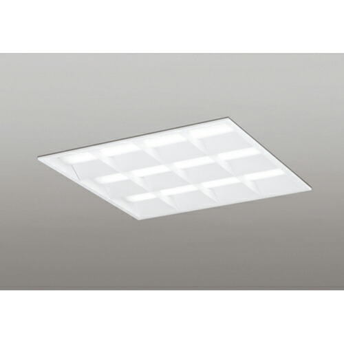 オーデリック　ベースライト LED-SQUARE FHP 45W×3灯 埋込型 600 ルーバー付 非調光 温白色　【品番：XD 466 029P1D】