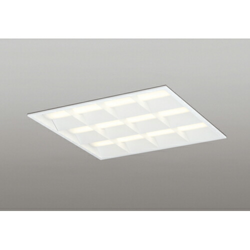 オーデリック　ベースライト LED-SQUARE FHP 45W×4灯 埋込型 600 ルーバー付 非調光 電球色　【品番：XD 466 029P2E】