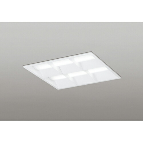 オーデリック　ベースライト LED-SQUARE FHP 32W×4灯 埋込型 450 ルーバー付 LC調光 昼白色　【品番：XD 466 032P2B】