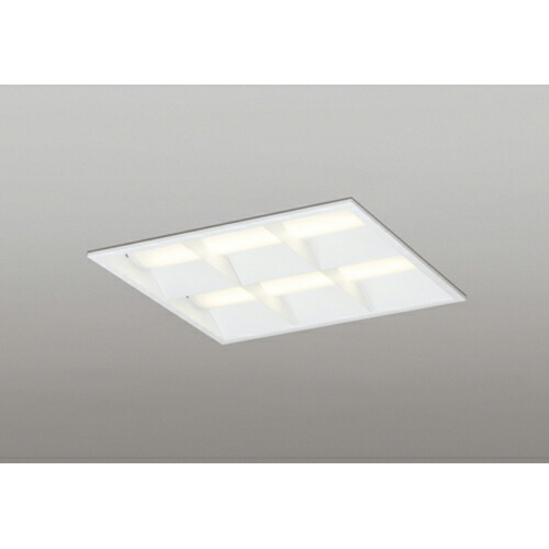 オーデリック　ベースライト LED-SQUARE FHP 32W×4灯 埋込型 450 ルーバー付 LC調光 電球色　【品番：XD 466 032P2E】
