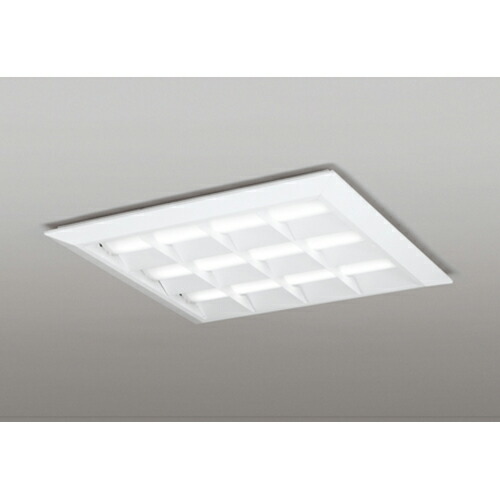 オーデリック　ベースライト LED-SQUARE FHP 45W×4灯 埋込穴680 直付/埋込兼用型 ルーバー付 非調光 温白色　【品番：XL 501 052P2D】