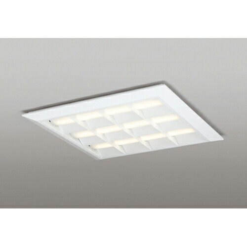 オーデリック　ベースライト LED-SQUARE FHP 45W×3灯 埋込穴680 直付/埋込兼用型 ルーバー付 LC 電球色　【品番：XL 501 053P1E】