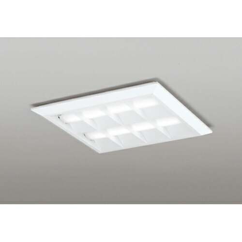 オーデリック　ベースライト LED-SQUARE FHP 32W×4灯 埋込穴500 直付/埋込兼用型 ルーバー付 非調光 白色　【品番：XL 501 054P2C】