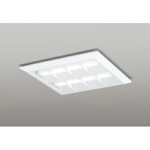 オーデリック　ベースライト LED-SQUARE FHP 32W×4灯 埋込穴500 直付/埋込兼用型 ルーバー付 非調光 温白色　【品番：XL 501 054P2D】